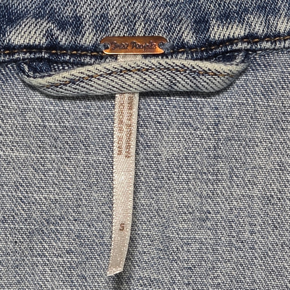 Free People Jean Jacket Woman's small - Picture 5 of 11